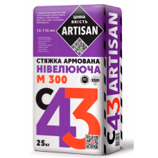 Суміш для стяжки Artisan C-43 Чорнова шар 35-100 мм 25 кг